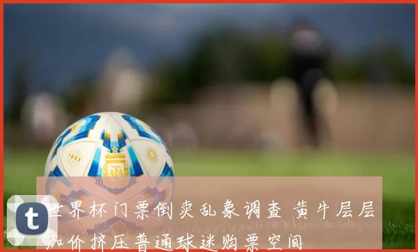 世界杯门票倒卖乱象调查 黄牛层层加价挤压普通球迷购票空间